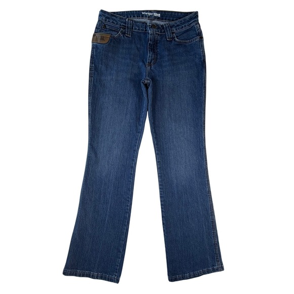 Wrangler Denim - Wrangler Riggs Workwear Womens Bootcut Jeans Blue Medium Wash Size 4x30‎